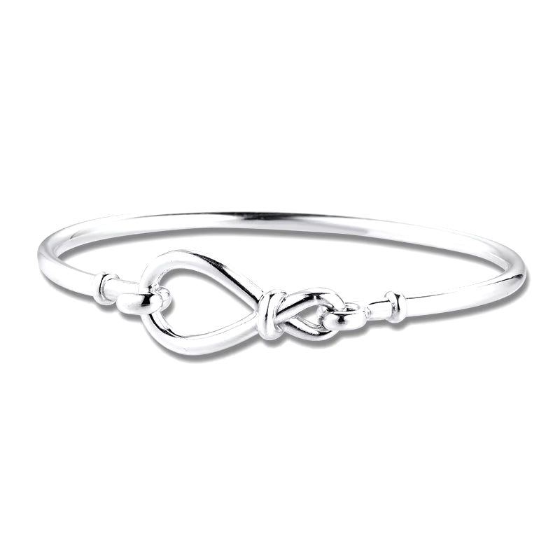 Infinity Knot Bangle Women Bracelets Silver 925 Sterling Silver Bracelets for Women 2020 Jewelry Fashion Charms Bracelets